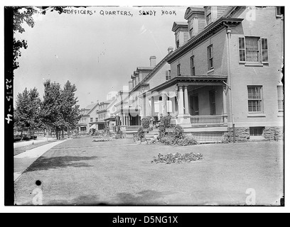 Quartier des officiers, Sandy Hook (LOC) Banque D'Images