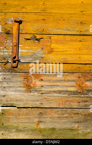 Ancienne ferme en bois porte de l'étable et la texture d'arrière-plan Banque D'Images
