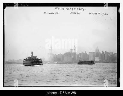 Skyline - N.Y.C. : Woolworth Bldg., Singer Bldg., Bankers Trust Bldg. (LOC) Banque D'Images