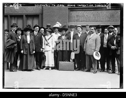 Les délégués à la Convention Bull Moose, Syracuse (LOC) Banque D'Images