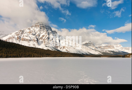 Le bleu du ciel s'en échappaient. Cela a été pris lors d'un voyage dans le Parc National de Jasper, Canada Banque D'Images