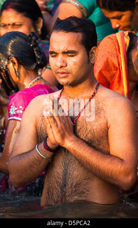 Dev Deepavali, Varanasi, Inde. Banque D'Images