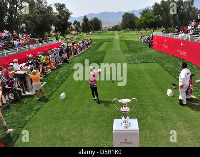 Rancho Mirage, Californie, USA. 7 avril 2013. 07 avril, 2013 : PHATLUM, Pornanong au 1er tee au cours de la ronde finale de la Championnat Nabisco Kraft à Mission Hills Country Club de Rancho Mirage, en Californie, John Green/CSM/Alamy Live News Banque D'Images