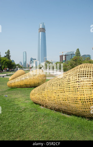 Gran Torre Santiago ('Grand Tour de Santiago') à Santiago, Chili. plus haut édifice de l'Amérique du Sud Banque D'Images