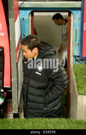 Milan, Italie. 7 avril 2013. Yuto Nagatomo (Inter), le 7 avril 2013 - Football / Soccer : Italien 'Serie' un match entre l'Inter Milan 3-4 Atalanta au stade Giuseppe Meazza à Milan, Italie, (Photo par Enrico Calderoni/AFLO SPORT/Alamy Live News) Banque D'Images