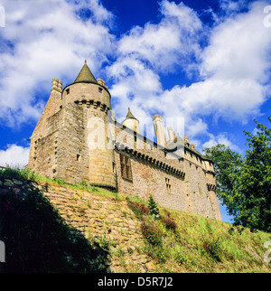 'La Roche-Jagu' Château 15ème siècle Bretagne France Banque D'Images