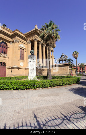 L'Opéra Teatro Massimo de Palerme Sicile Banque D'Images