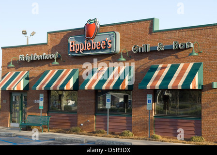 Applebee's Restaurant USA. Banque D'Images