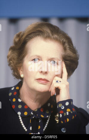 Margaret Thatcher est mort aujourd'hui 8 avril 2013. Mme Thatcher. Campagne électorale de 1983 du parti conservateur. Midlands UK. Credit : Homer Sykes / Alamy Live News Banque D'Images