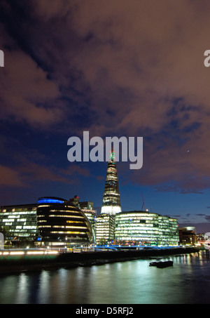 London Skyline at night time Banque D'Images