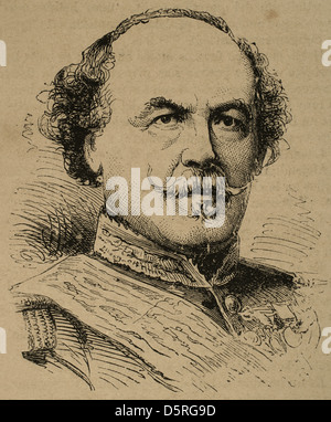 François Certain-Canrobert (1809-1895). Maréchal français. Dans la gravure Illustration espagnole et américaine, 1872. Banque D'Images