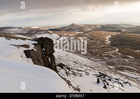 Vue depuis Shining Tor, le Peak District Banque D'Images