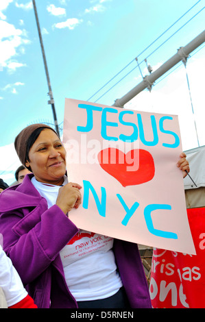 Rassemblement de « compassion » anti-violence le 23 mars 2013, Manhattan, New York City, États-Unis. Banque D'Images