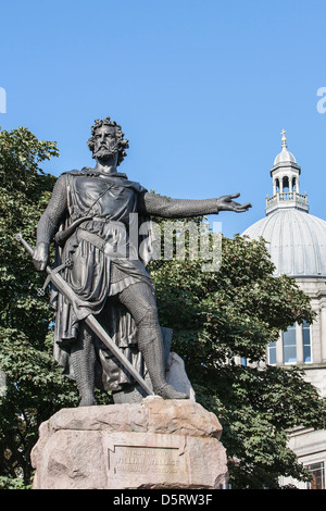 Statue de William Wallace à Aberdeen, en Écosse. Banque D'Images