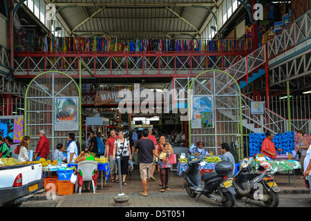 L'entrée est de la marché public à Papeete, Tahiti. Banque D'Images