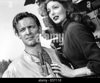 WILLIAM HOLDEN, LORETTA YOUNG, RACHEL ET L'ÉTRANGER, 1948 Banque D'Images