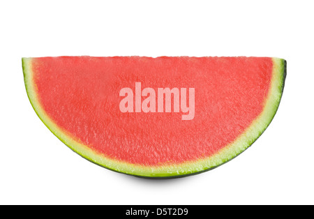 Watermelon sans semences isolé sur fond blanc Banque D'Images