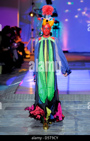 Model London Fashion Week Automne/Hiver 2012 - Défilé Meadham Kirchhoff - Londres, Angleterre - 22.02.12 Banque D'Images