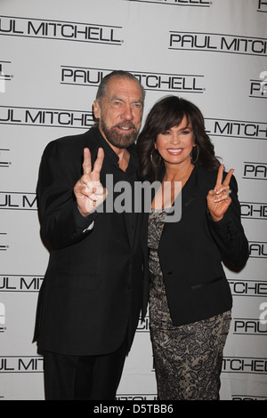 John Paul DeJoria, Marie Osmond La 27e assemblée annuelle Paul Mitchell École Événement Cheveux Caper au Caesar's Palace Las Vegas, Nevada - Banque D'Images