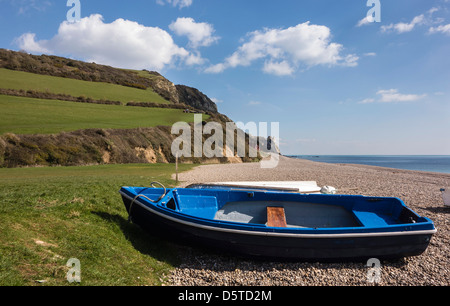 Branscombe Bouche Beach, à l'Est, Devon, Angleterre, Royaume-Uni. L'Europe Banque D'Images