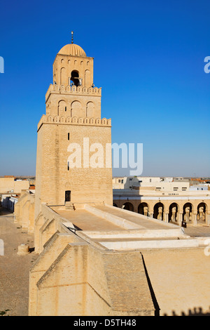 Grande Mosquée de Sidi-Uqba en Tunisie. Banque D'Images