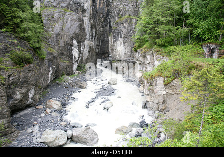 Gorges du Glacier de Grindelwald en Suisse Banque D'Images