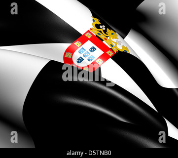 Drapeau de Ceuta Banque D'Images