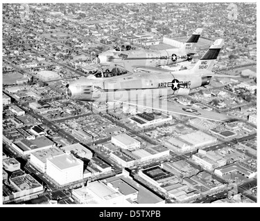 North American F-86A-5-NA 'Sabres' de l'ANG-ARIZ (Phoenix). Banque D'Images