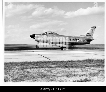 North American F-86L 'Sabre' Chien de la 187th FIS, WYO-ANG (Cheyenne). Banque D'Images