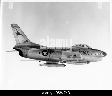 North American F-86L 'Sabre' Chien de la 30e Division aérienne. Banque D'Images