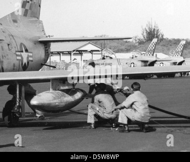 North American F-86L-50-NA 'Sabre' Chien de la 199th FIS, Hawaii-(ANG) Hickam. Banque D'Images