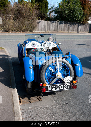 MG TC Vintage voiture de sport, England, UK. Banque D'Images