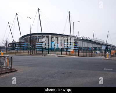 Manchester City Football Club l'Etihad Stadium, Manchester UK. Banque D'Images