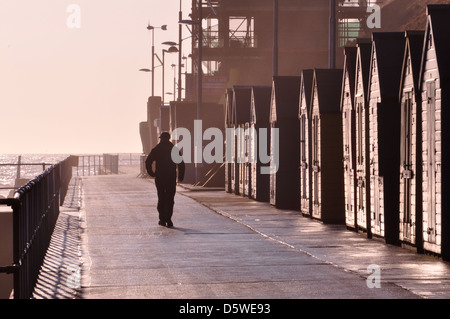 Front de Sheringham, Norfolk Banque D'Images