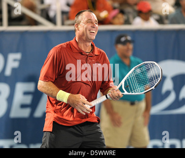 Ivan Lendl fait concurrence au cours de l'Delray Beach International Tennis Championships Delray Beach, Floride - 28.02.12 Banque D'Images