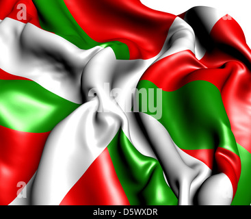 Pavillon d'Pays Basque. Close Up. Banque D'Images