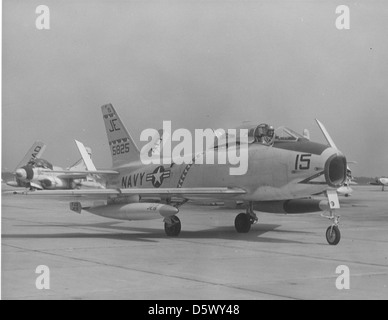 North American FJ-3 (F-1C "colère") de VU-2. Banque D'Images