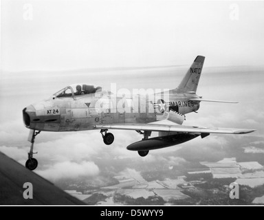 North American FJ-2 NATC "colère" de la R&D hors de Patuxent River NAS, MD, 1953. Banque D'Images