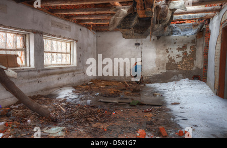 High Dynamic Range image d'un bâtiment abandonné Banque D'Images