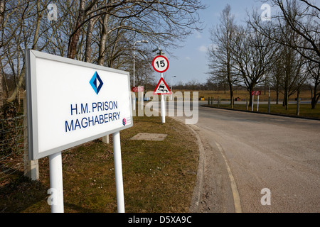 La prison hmp maghaberry le comté d'Antrim en Irlande du Nord uk Banque D'Images