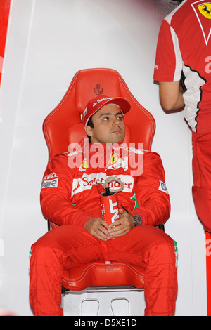 Felipe Massa, Brasilien, SOUTIEN-GORGE, de l'équipe Ferrari F1 Formula One 2012, qui a eu lieu au Circuit de Catalunya, Barcelone, Espagne - 12.05.12 . Banque D'Images