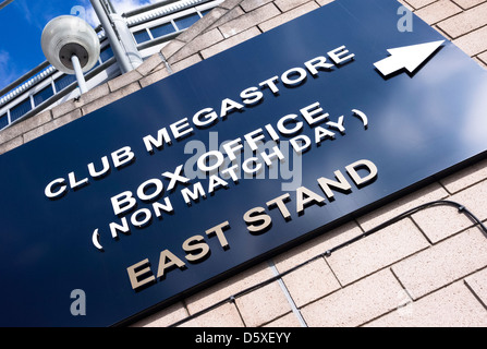 Box office du Newcastle United à St James Park. Banque D'Images