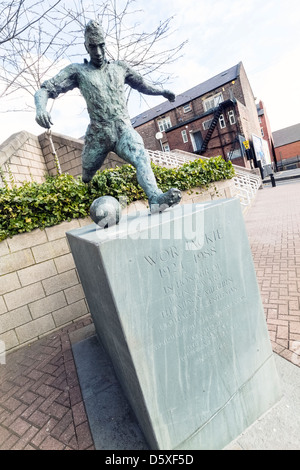 Wor Jackie statue au Gallowgate St James Park, Newcastle upon Tyne. Banque D'Images