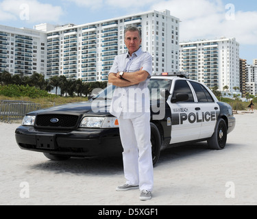 John Walsh AMG Beach Polo cas Miami Beach, Floride Banque D'Images