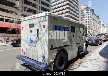 Camions blindés de la Brinks Banque D'Images