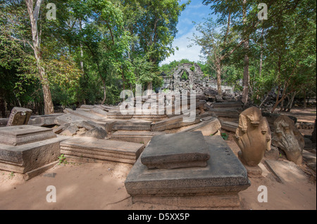 Ruines de Beng Mealea, Angkor, Cambodge Banque D'Images