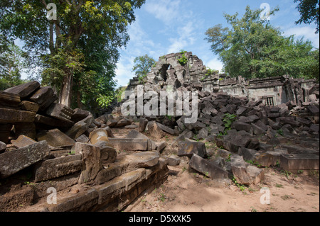 Ruines de Beng Mealea, Angkor, Cambodge Banque D'Images