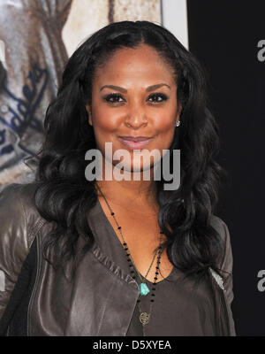 Hollywood, Californie, USA. 9 avril 2013. Laila Ali arrive pour la première du film '42' au théâtre chinois. (Crédit Image : Photo : Lisa O'Connor/ZUMAPRESS.com/Alamy Live News) Banque D'Images