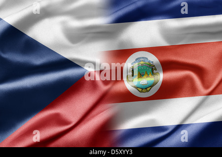 République tchèque et le Costa Rica Banque D'Images