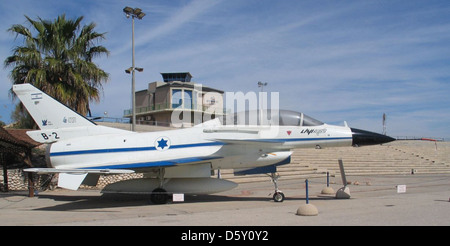 IAI Lavi B-2 prototype sur Muzeyon-Heyl Ha Avir, Hatzerim, Israël. L'année 2006. Banque D'Images